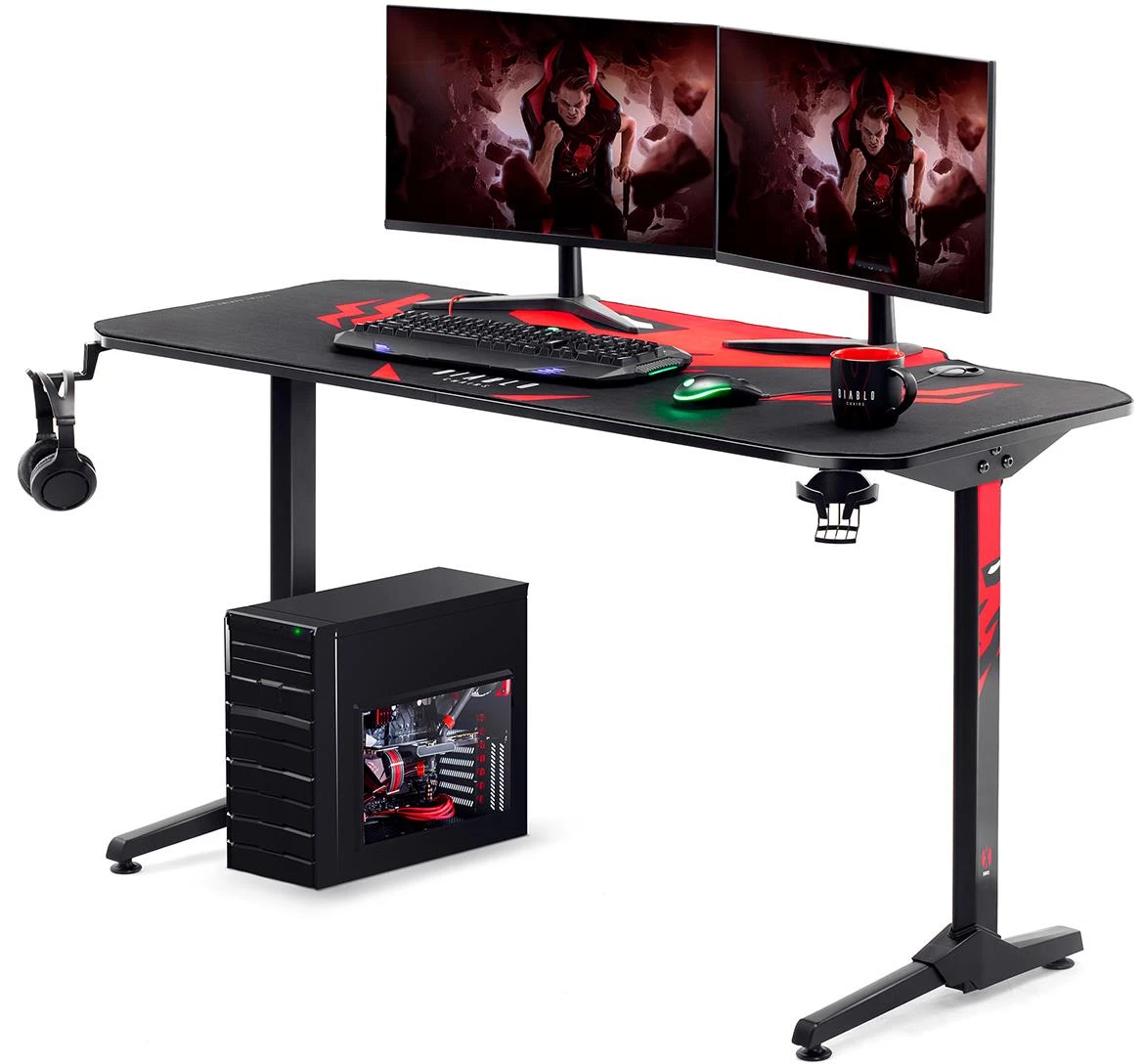 Diablo 160 X-Mate ge?merski sto crne bo?e 160x75x75 crno/crveni