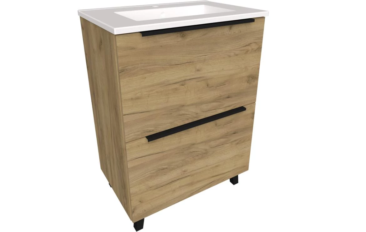 Lorus 60 baza za umivaonik 59,6x39,4x83 natur hrast