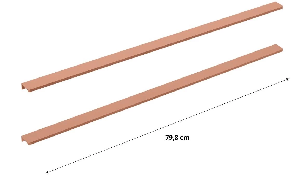 Merkado 80 ROSE GOLD set od 2kom rucice ružicasto/zlatne 80cm