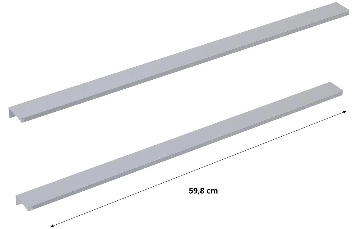 Merkado 60 KROM set od 2kom rucice hromirane 60cm