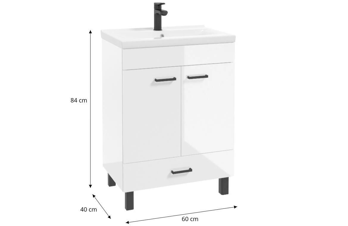 Novelty 60 baza s umivaonikom 60x40x84 bela