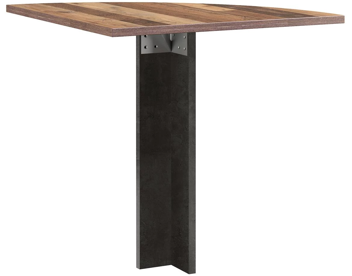 Symmach ugaoni nastavak za radni sto 70x70x73,5 oldwood natur/beton siva