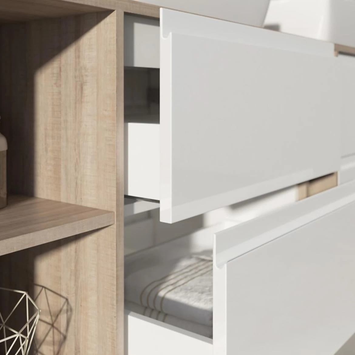 Moduo Slim 50 baza sa umivaonikom 49,4x34,5x62 bela