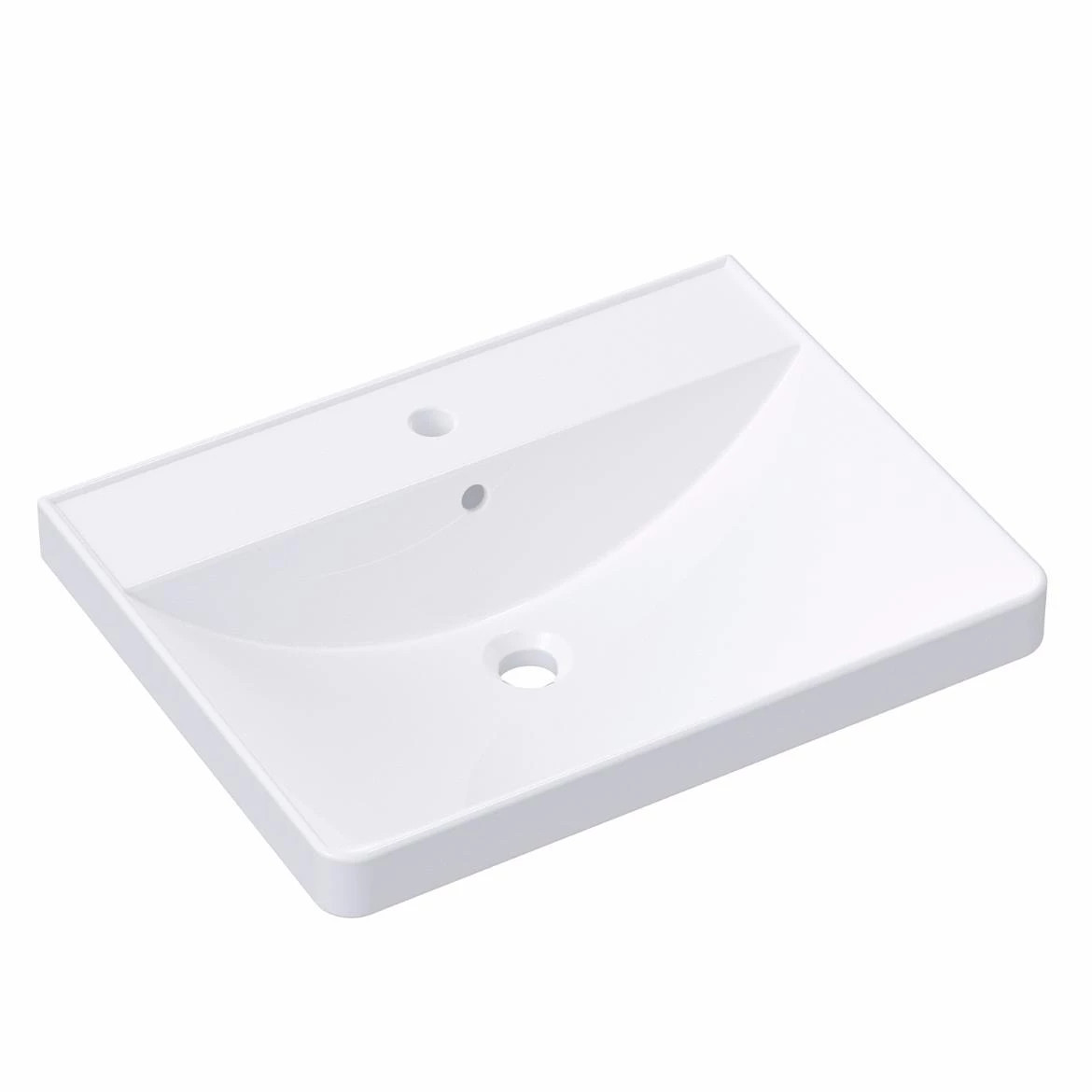 Corso 60 umivaonik nasadni keramicki 61x47x20 beli