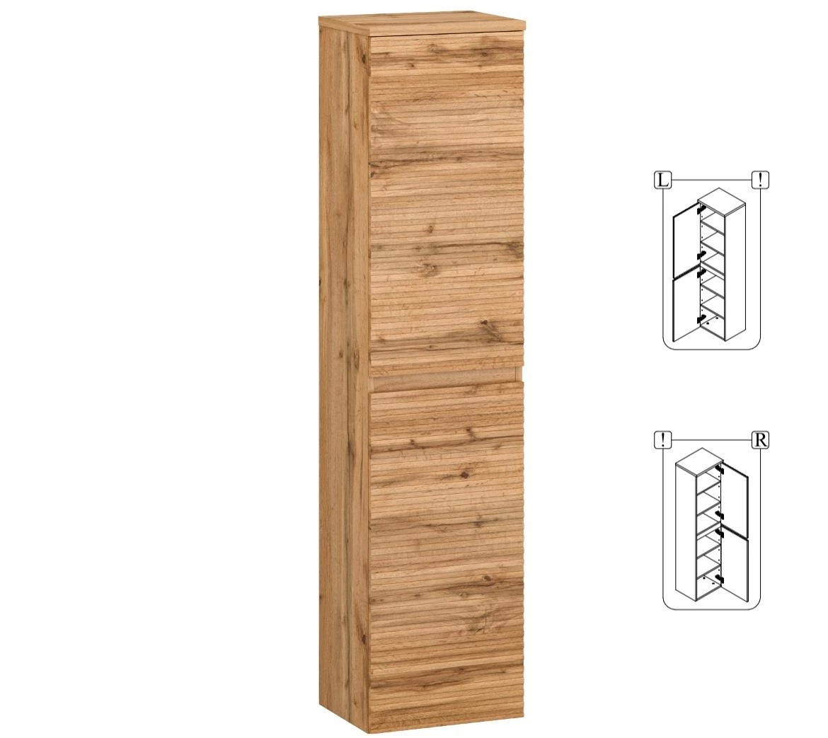 Bruno 40 ormar 40x31,8x164,7 hrast