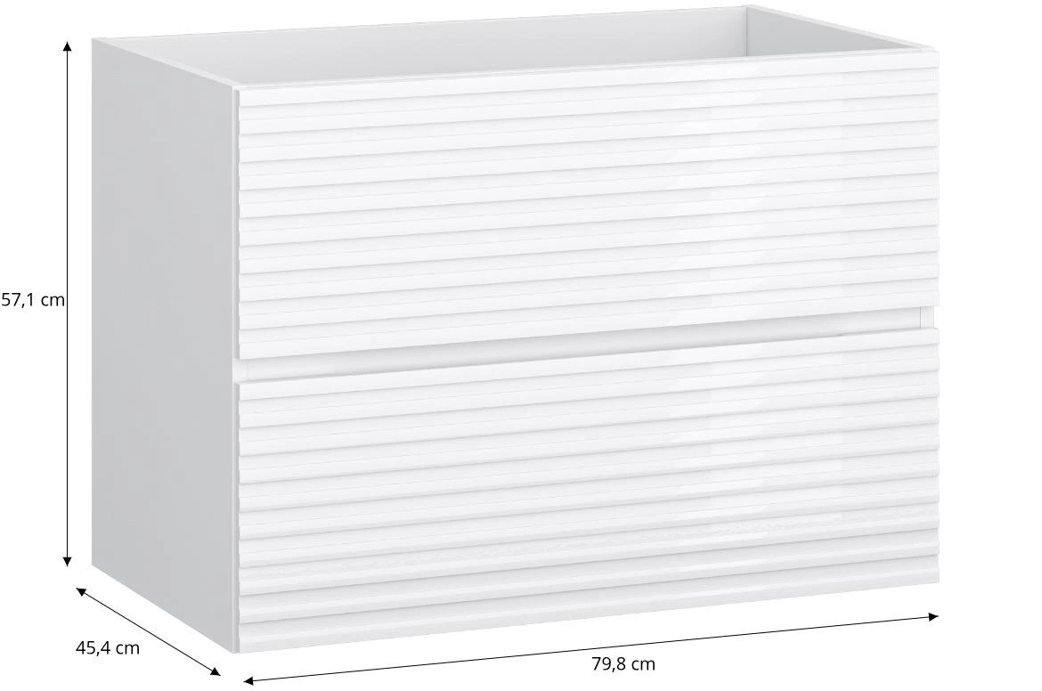 Bruno 80 baza za umivaonik 79,8x45,4x57,1 bela