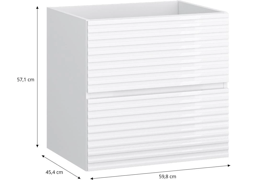 Bruno 60 baza za umivaonik 59,8x45,4x57,1 bela
