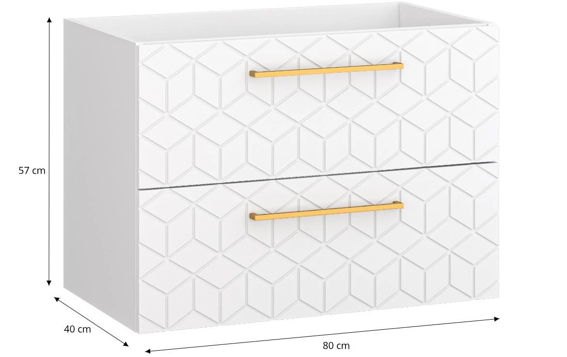 Erandel 80 baza za umivaonik 80x40x57 bela
