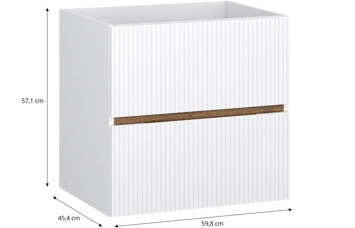 Joy 60 2S baza za umivaonik 59,8x45,4x57,1 bela