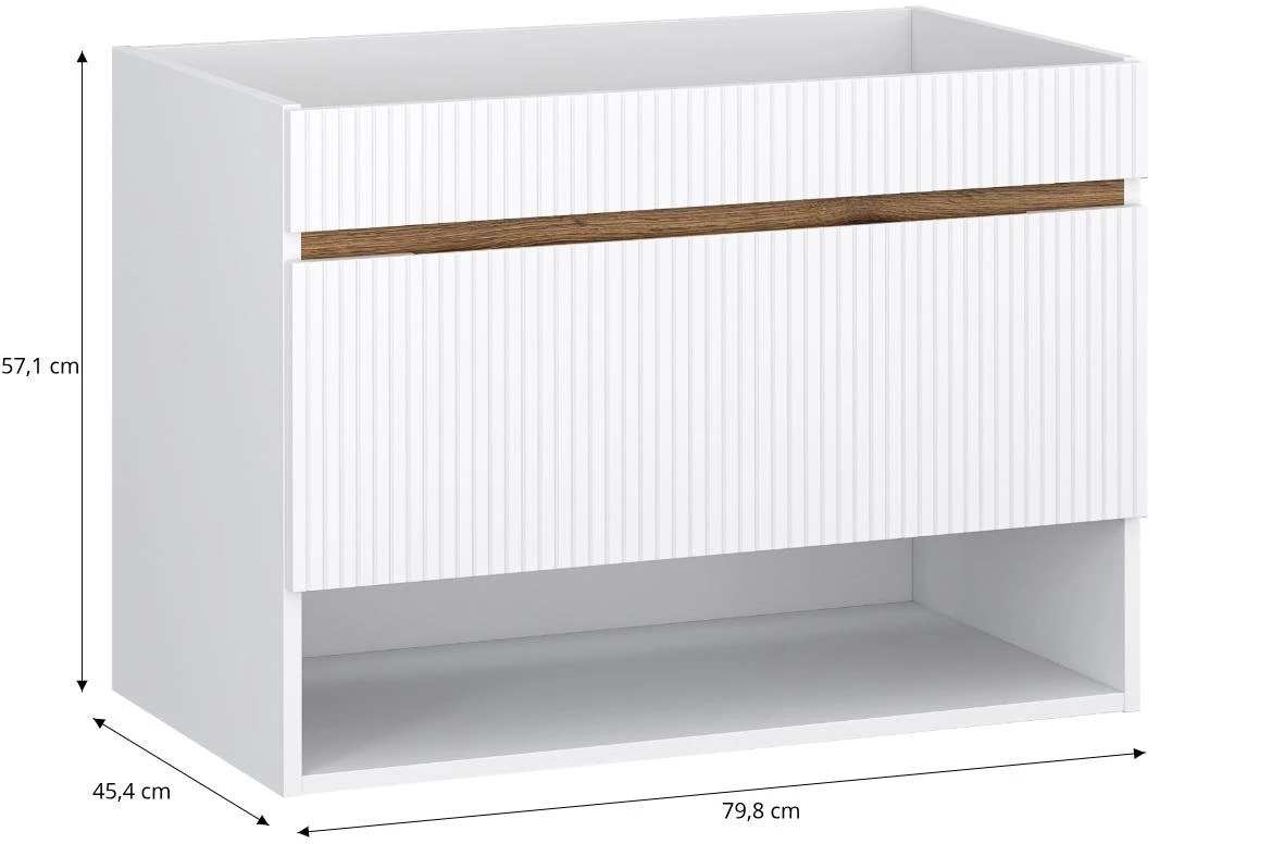 Joy 80 1S baza za umivaonik 79,8x45,4x57,1 bela