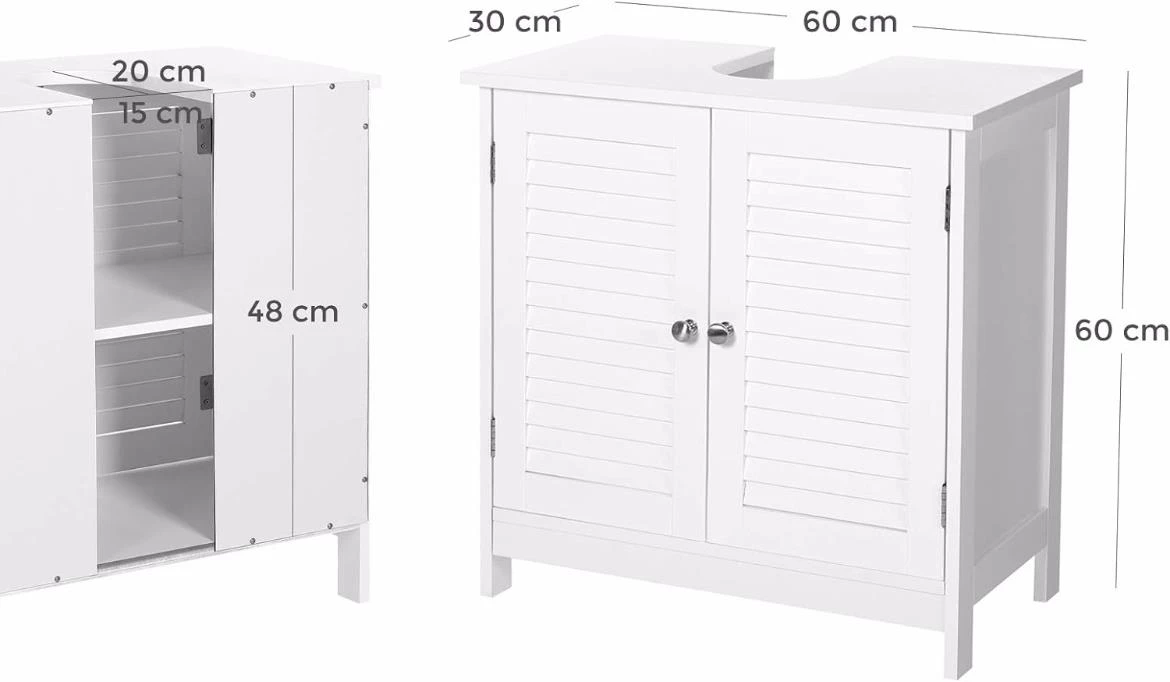 Martina ormaric beli 60x30x60