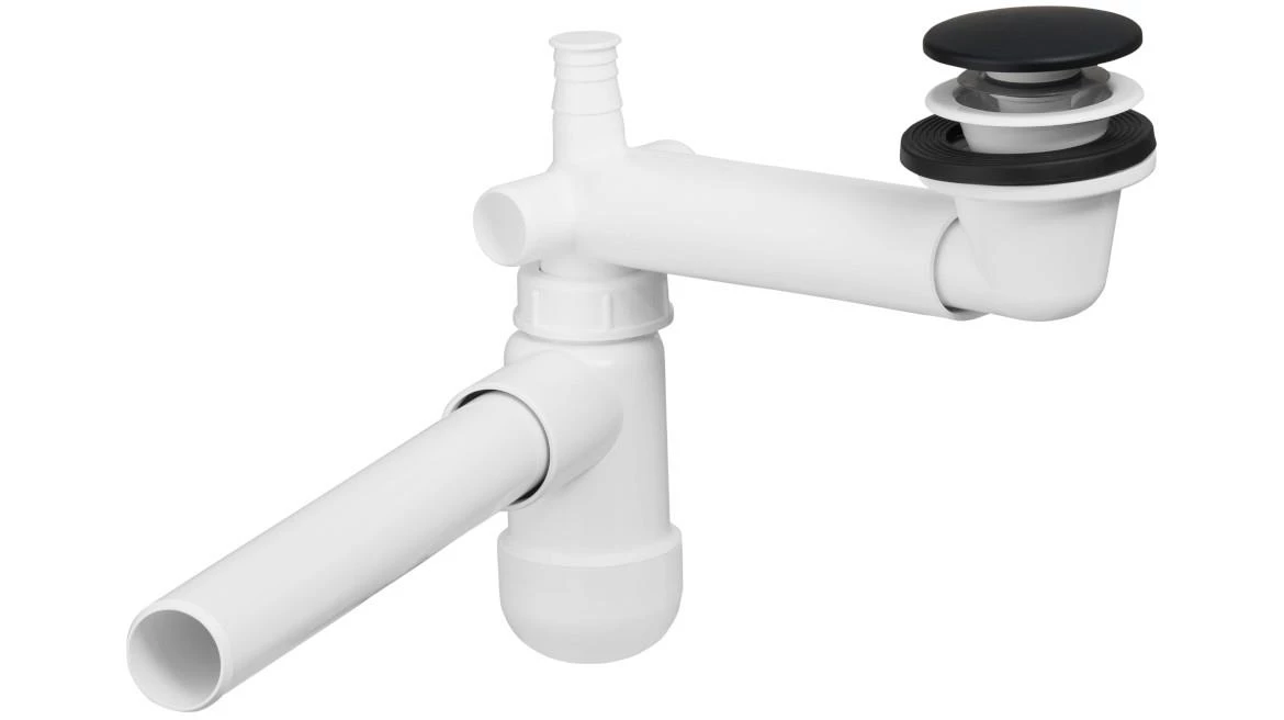 Sifon za umivaonik PRELOC 400 + crni klik-klak cep