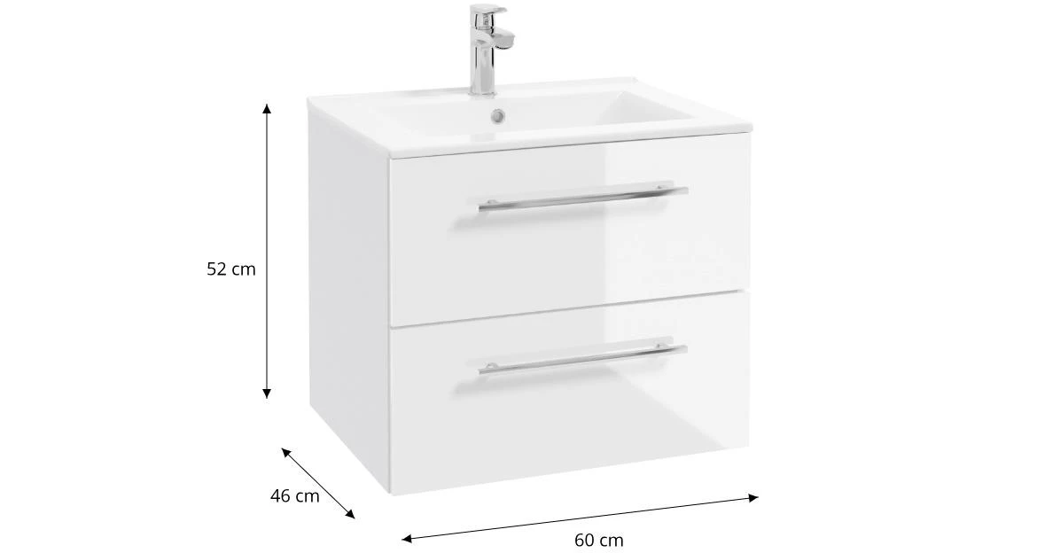 Inga 60cm DSM baza s umivaonikom 60x46x52 bela