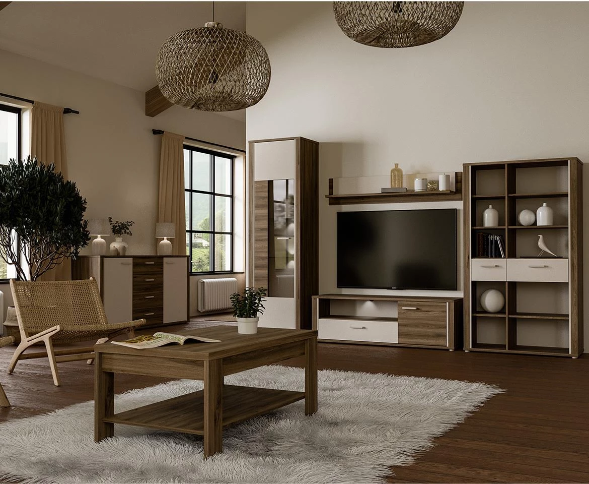 Dedelos DDLR622R polica 93,5x41,6x163,1 natur/bež