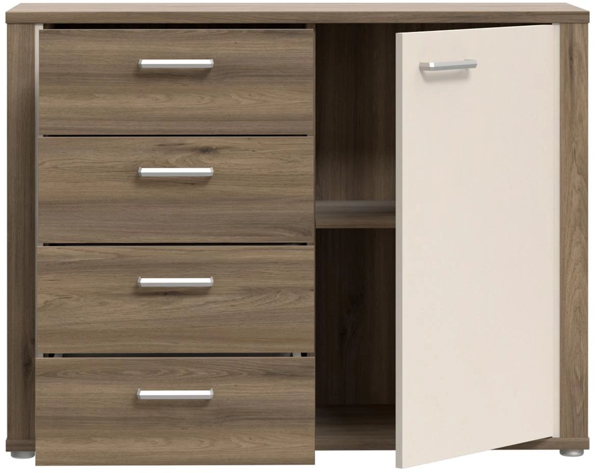 Dedelos  DDLK224R komoda 108,5x41,6x83,1 natur/bež