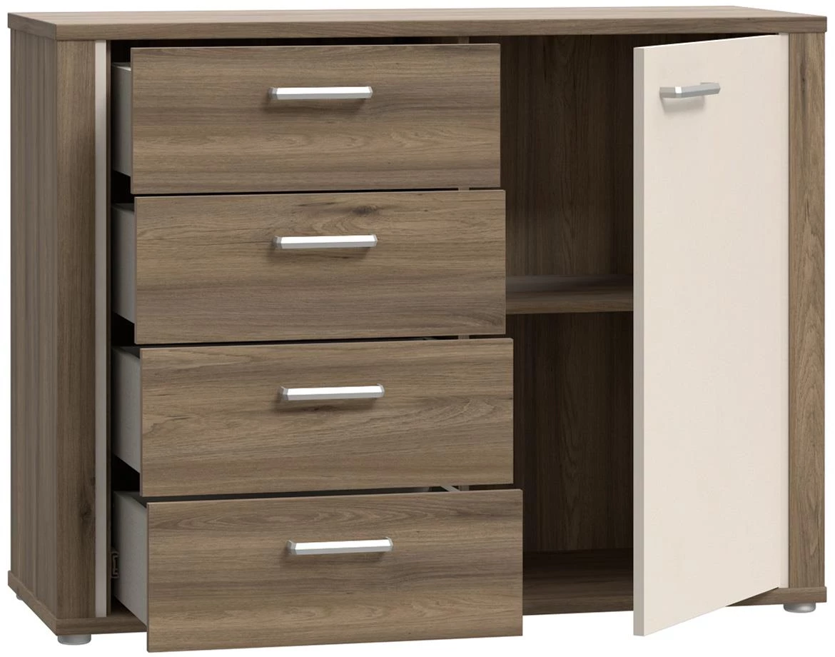 Dedelos  DDLK224R komoda 108,5x41,6x83,1 natur/bež