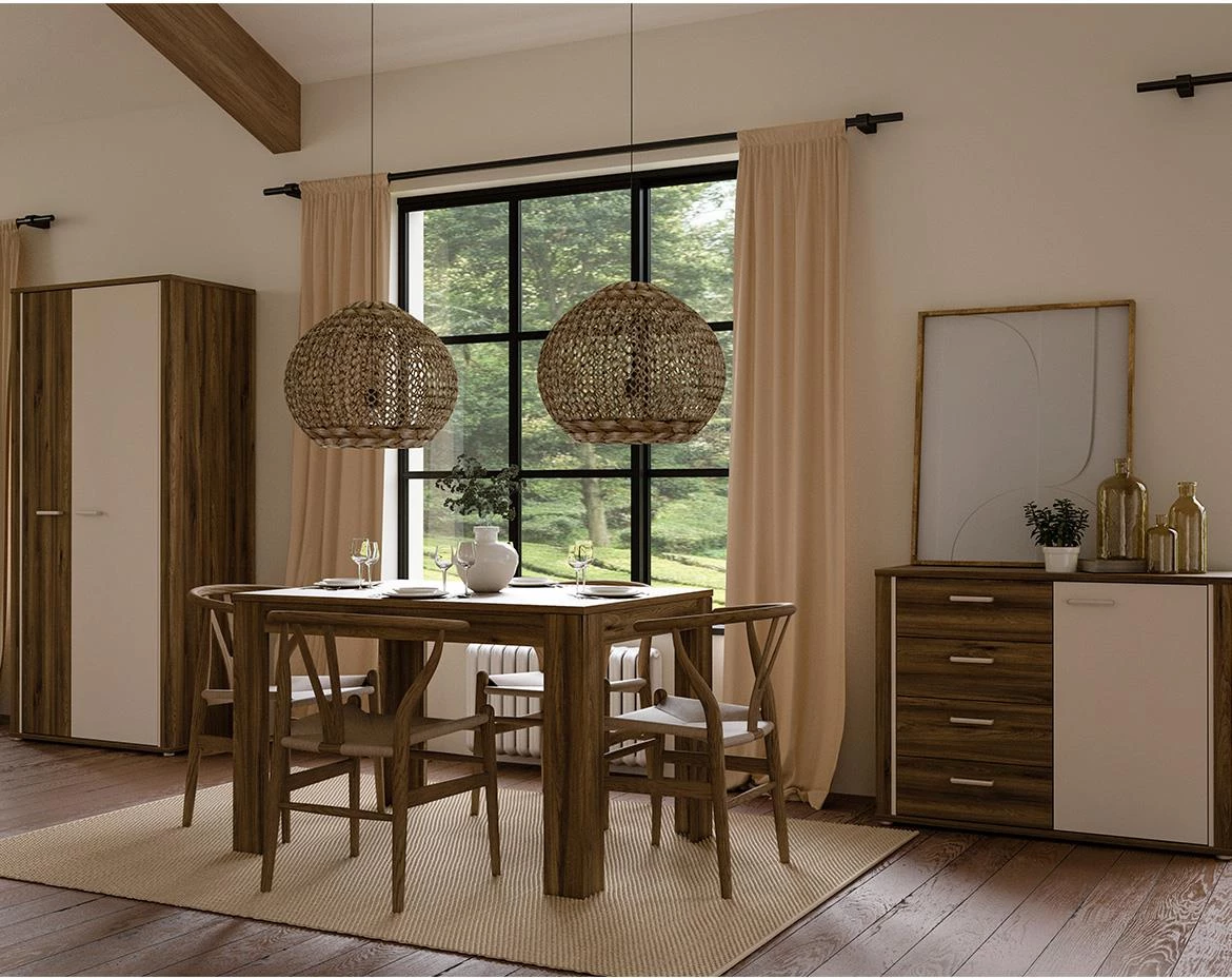 Dedelos  DDLK224R komoda 108,5x41,6x83,1 natur/bež