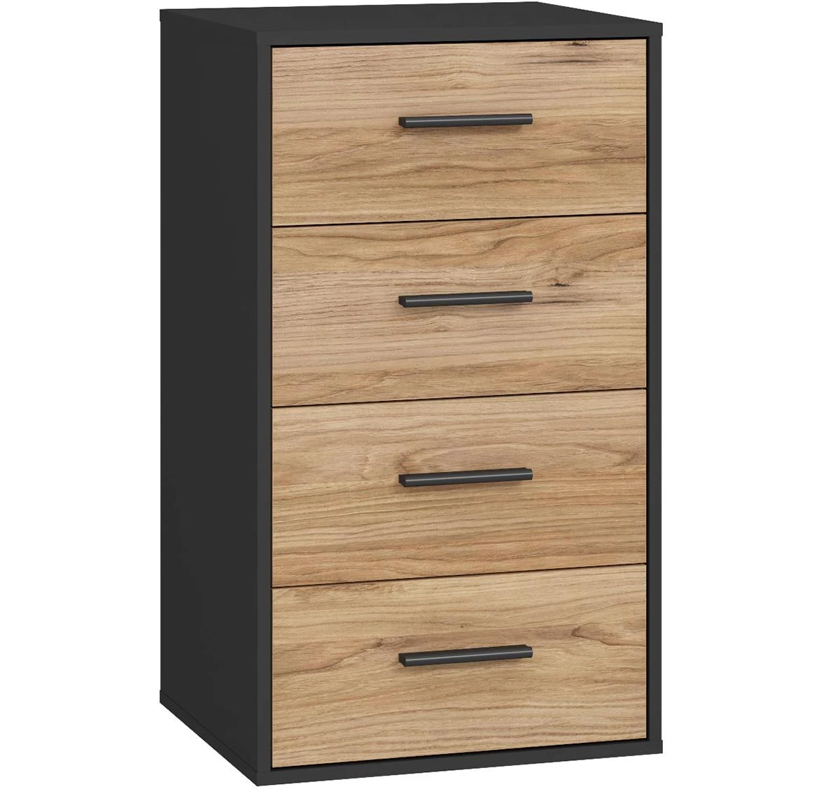 Mokkaro komoda MOKK212-M322 48,2x42x84,9 natur/crna