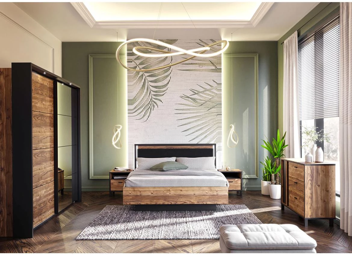 Haruki HYTS92411 klizni ormar 220,1x61,2x210,5 natur/crna