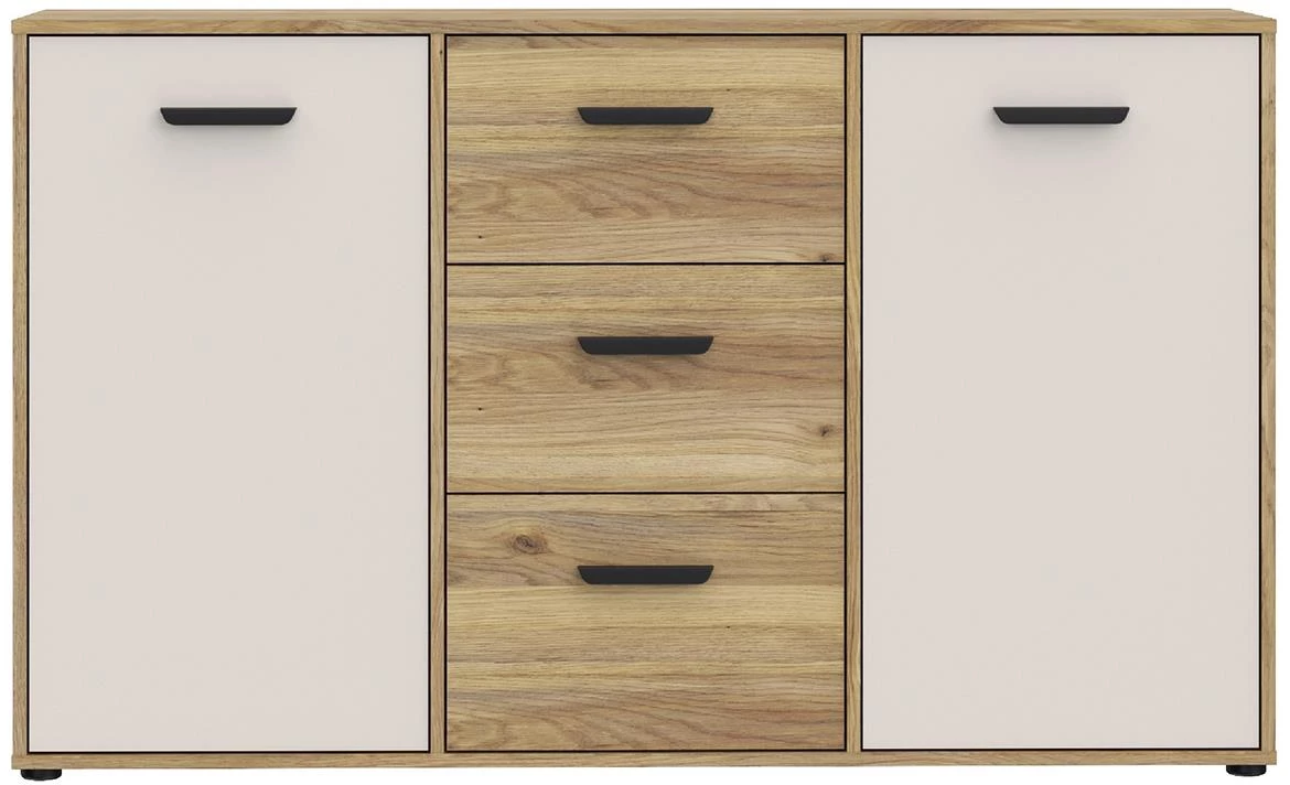 Mokkaro Mokk231-M802  komoda 141,2x42x84,9 hrast mauvella 042025/kašmir bež