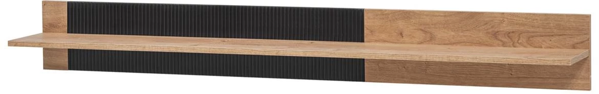 Aron Rzs Ar Pw zidna polica 160x23x20 Ribbeck Hrast/Crna