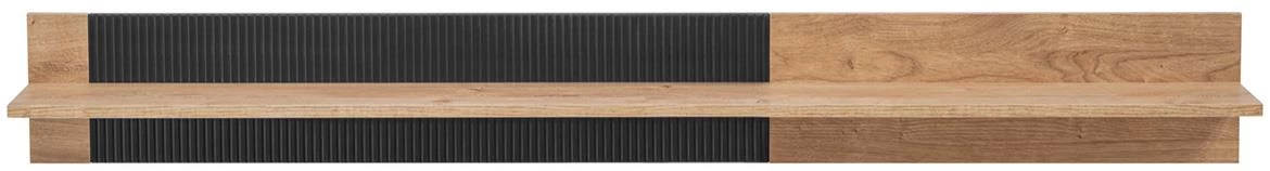 Aron Rzs Ar Pw zidna polica 160x23x20 Ribbeck Hrast/Crna