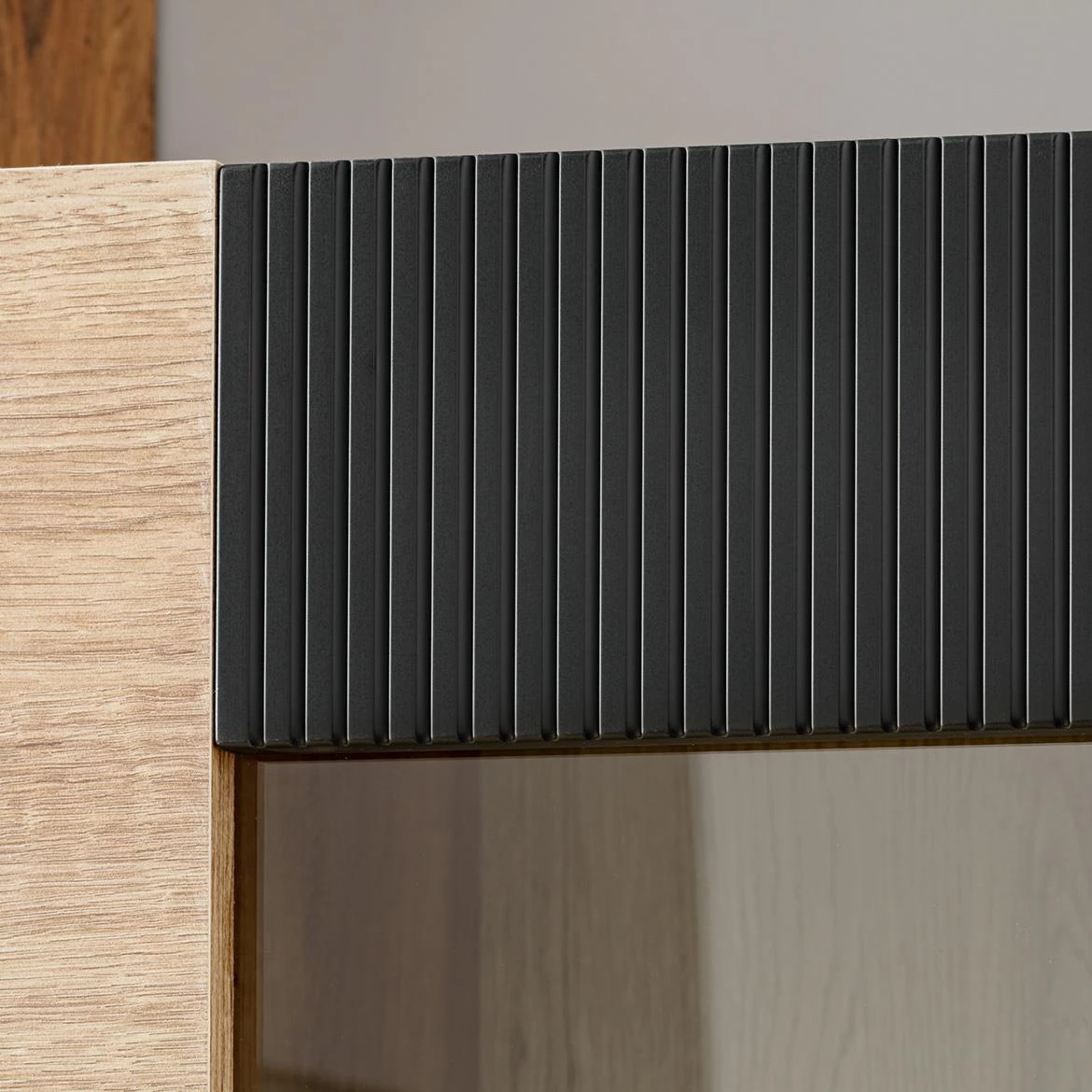 Aron RZS AR WSW vitrina 70x40x192 ribbeck hrast/crna