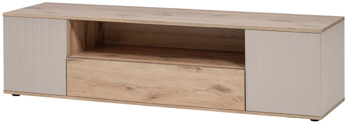 Catalina tv komoda 160x45x42 Wiking hrast/kašmir bež