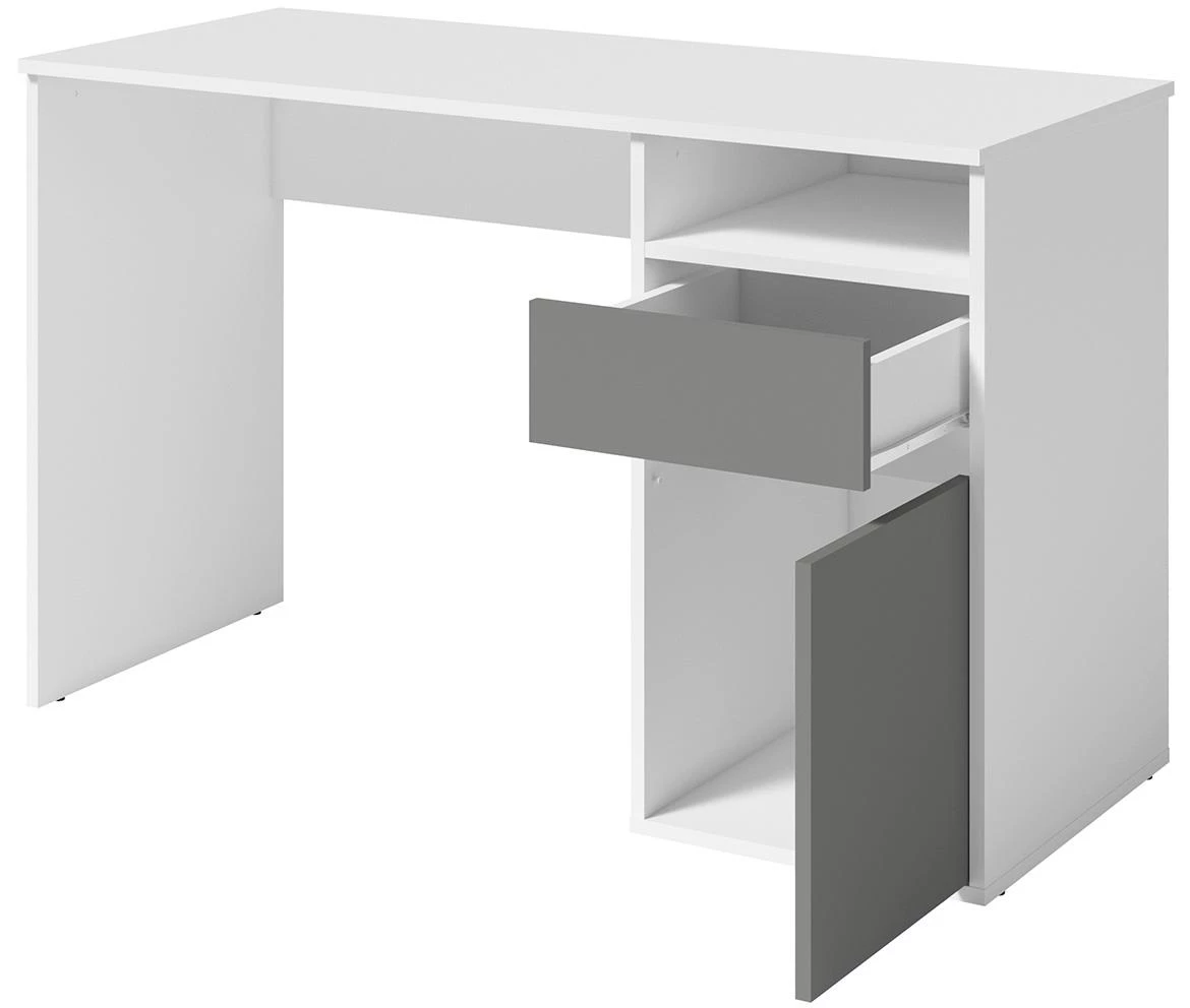 Billa 1d1sz radni stol 120x50x74,1belo/sivi