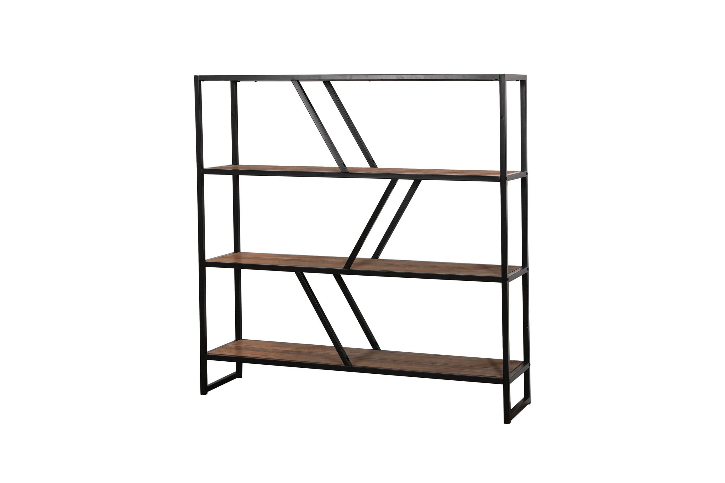 Polica 31333B-4 120x30x120 natur/crna