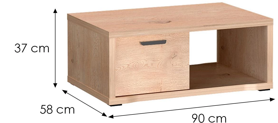Grande G10 stolic za dnevni boravak 90x58x37 Cremona hrast