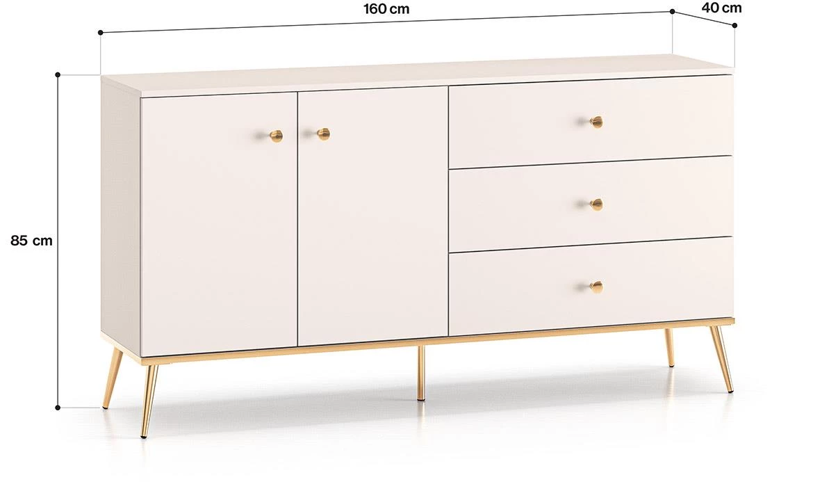 Selgin 03 komoda 160x40x85 kašmir bež