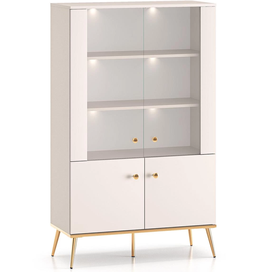 Selgin 02 vitrina 92x40x152 kašmir bež