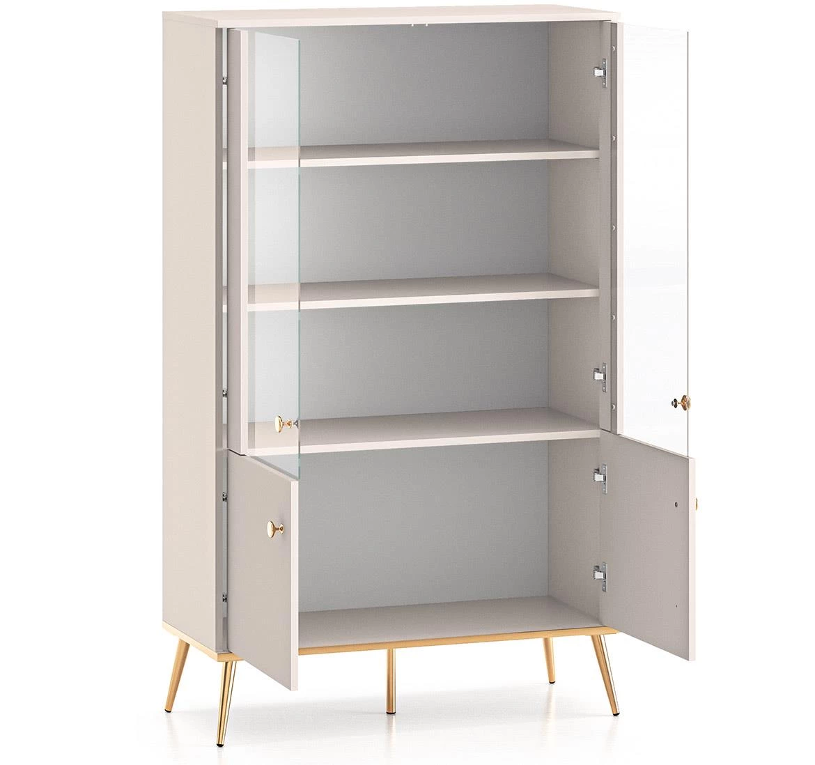 Selgin 02 vitrina 92x40x152 kašmir bež