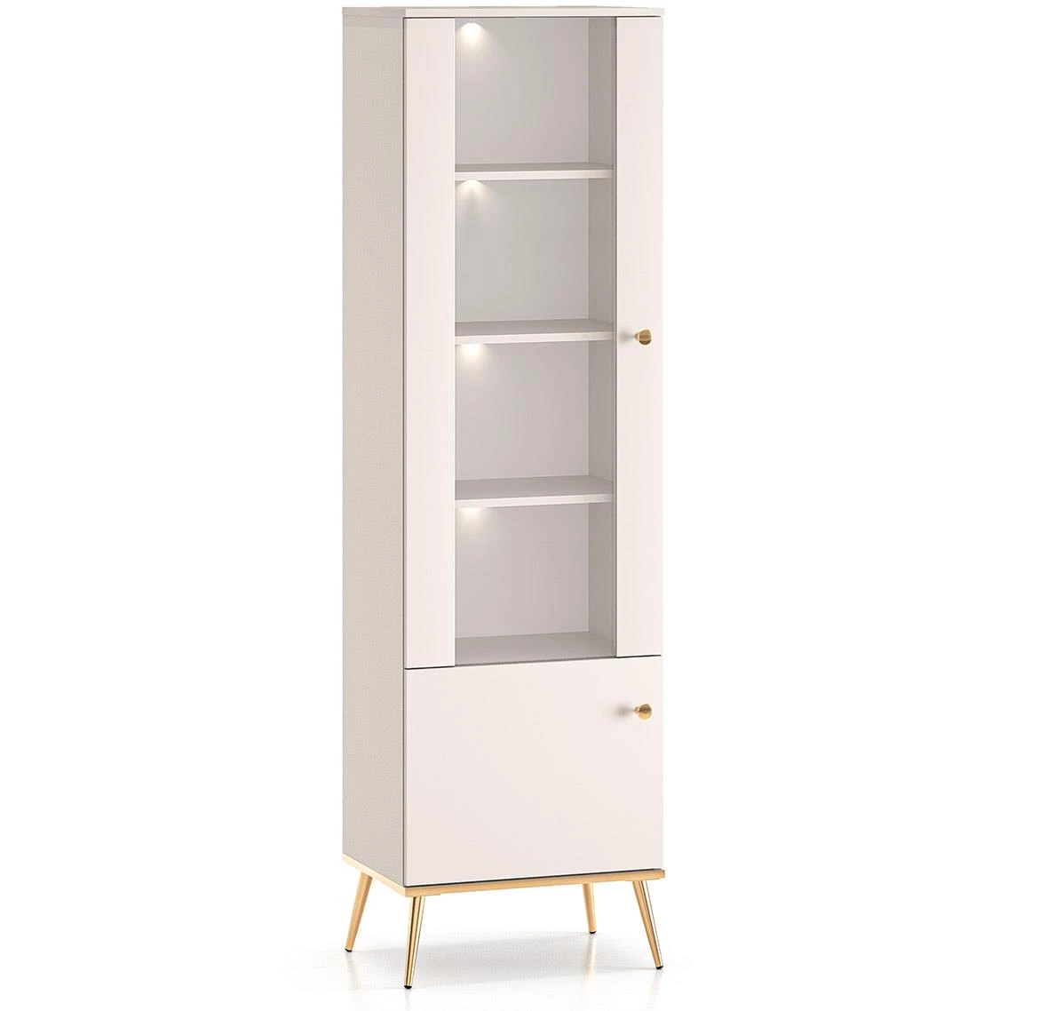 Selgin 01 vitrina 55x40x190 kašmir bež