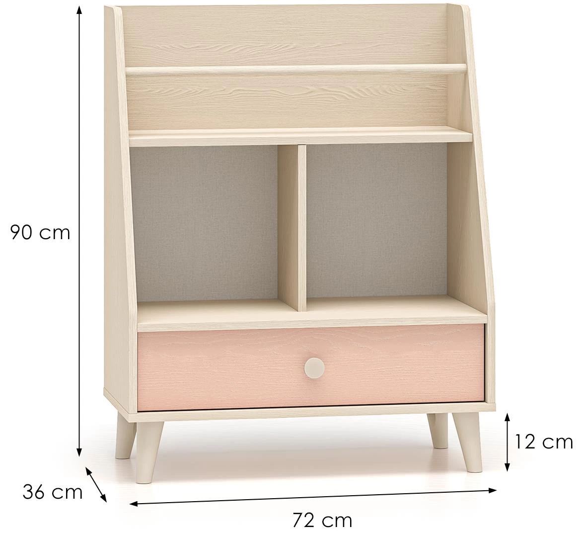 Mevel 09 polica 72x36x90 roze