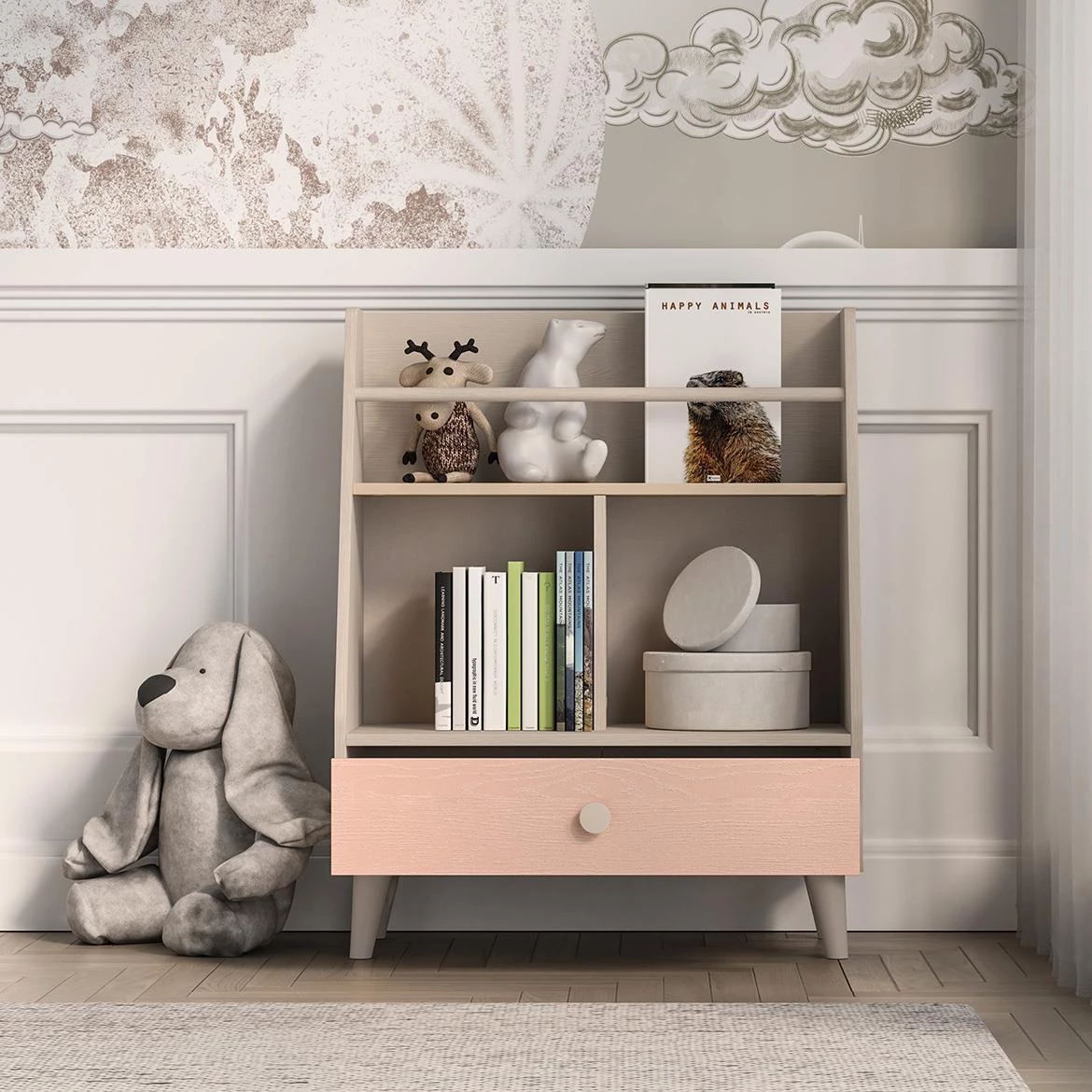 Mevel 09 polica 72x36x90 roze