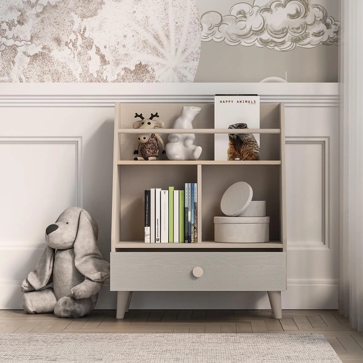 Mevel 09 polica 72x36x90 siva