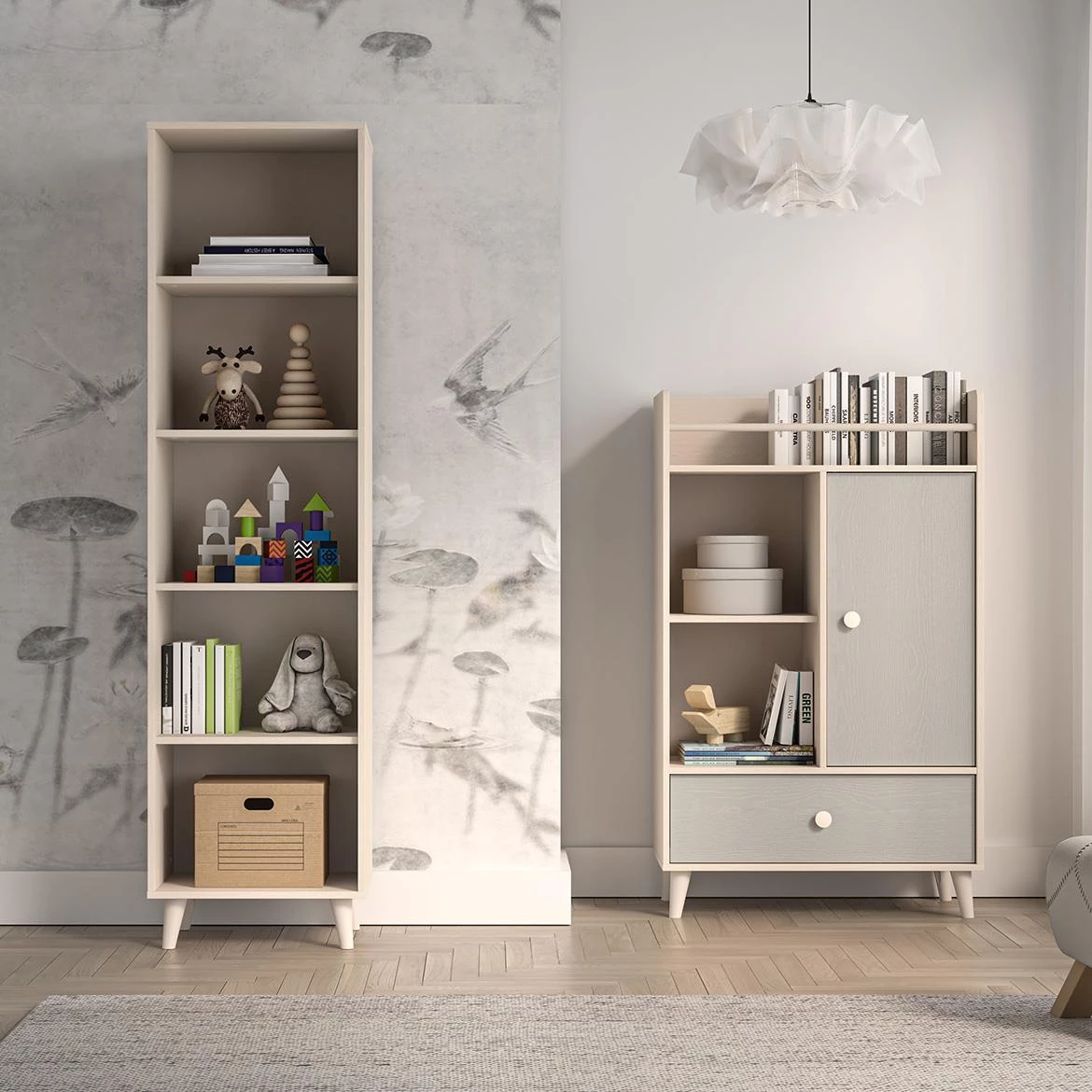 Mevel 03 polica 50x40x190 siva