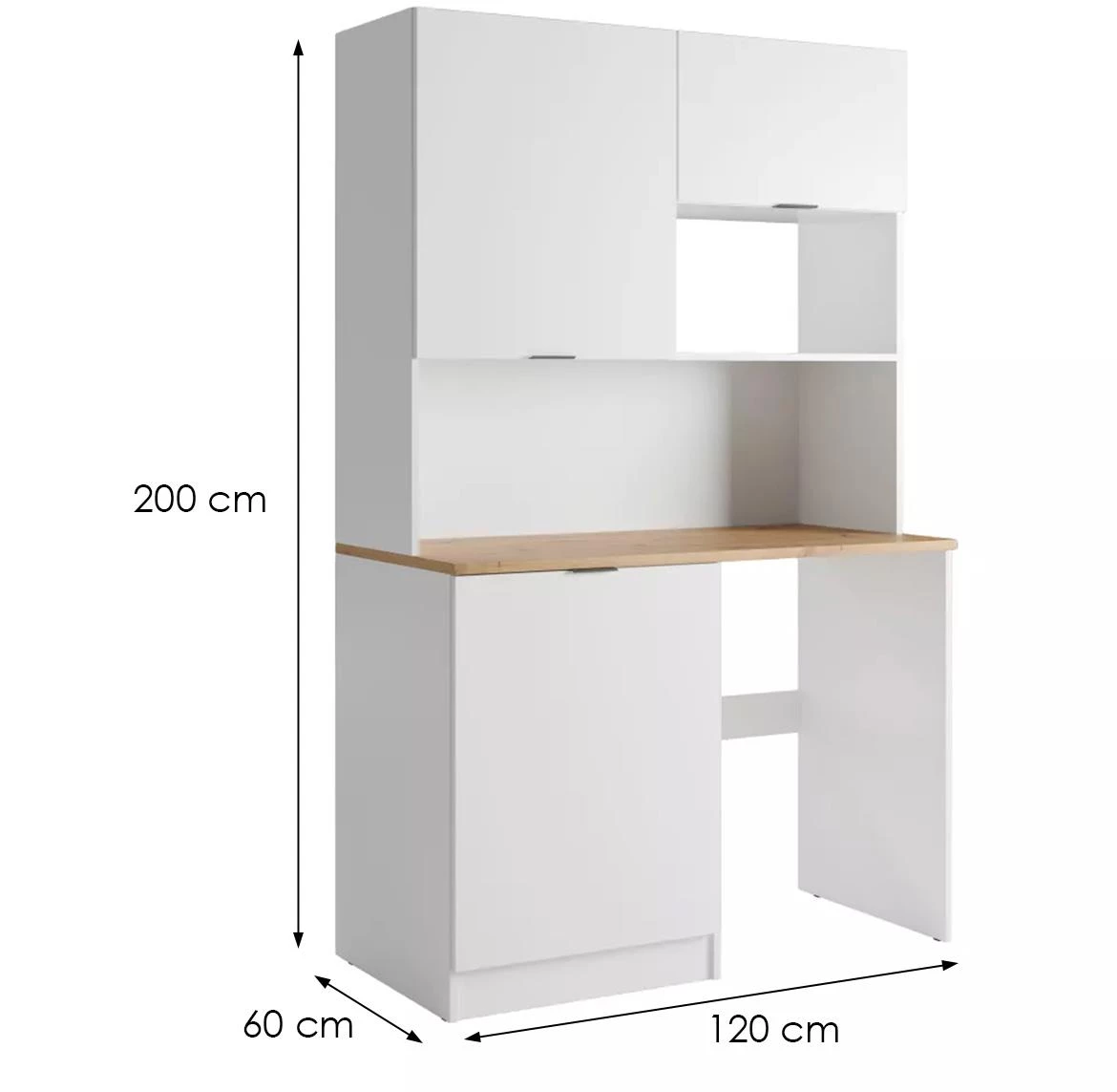 Luna ormaric 120x60x200 beli
