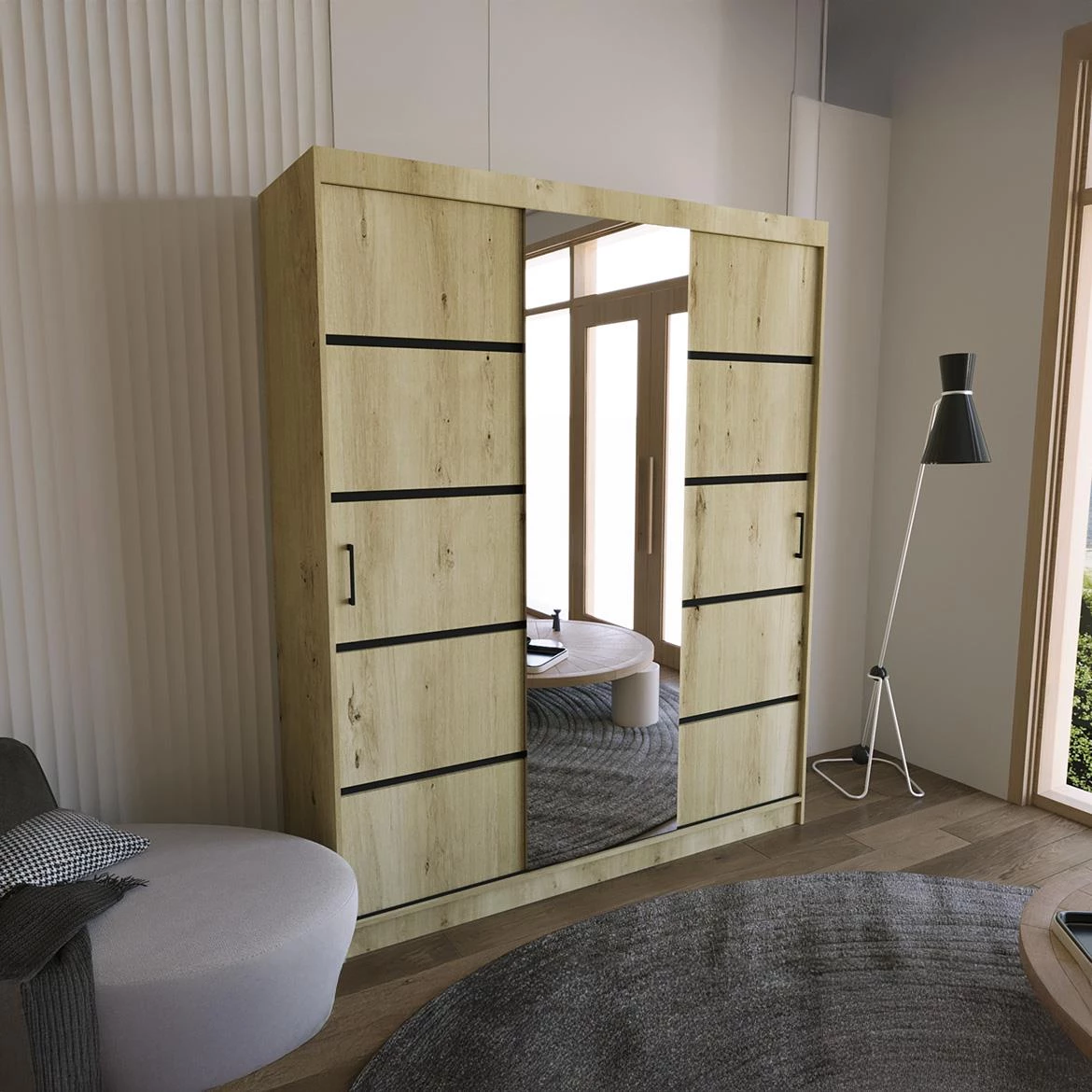 Rio 180 ormar 180x60x215,5 artisan hrast