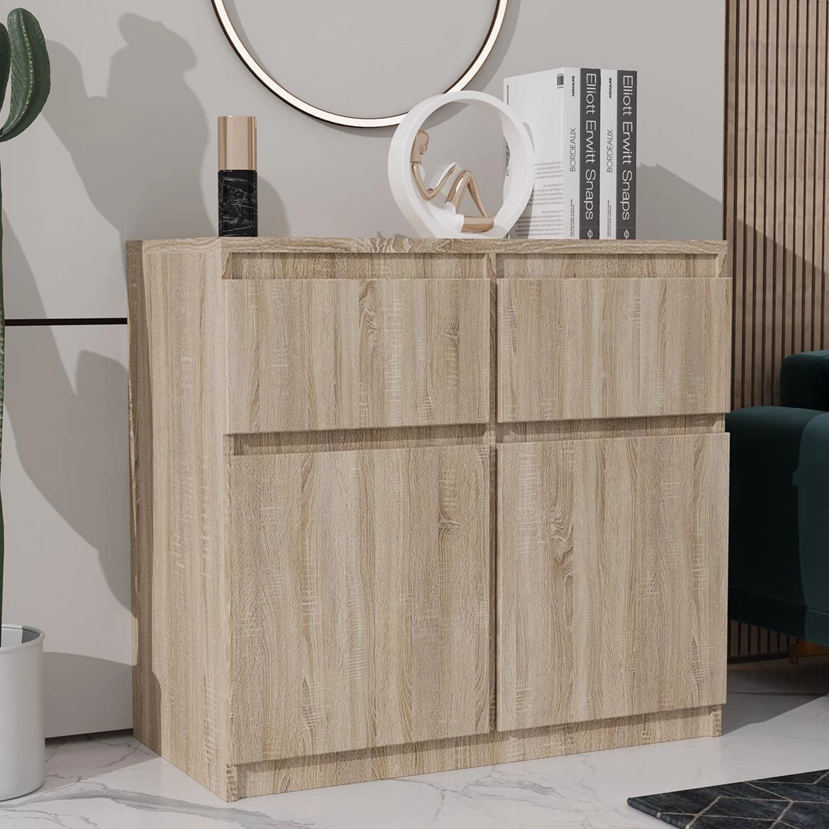 Merg 2S2F komoda 85x33x80 sonoma