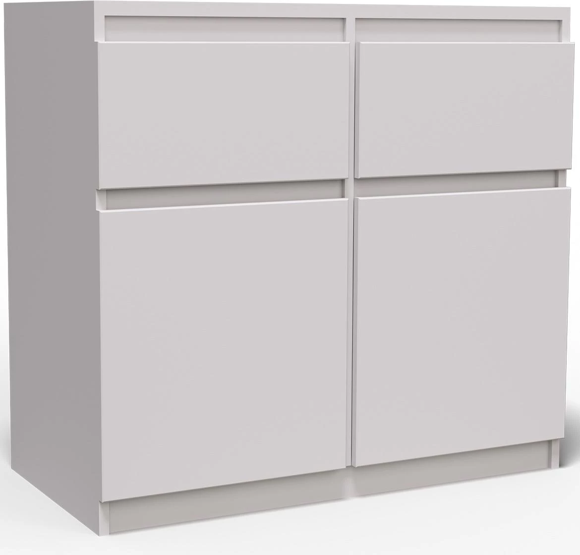 Merg 2S2F komoda 80x33x85 bela