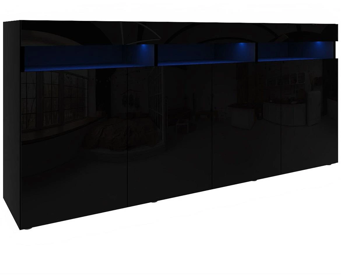 Komoda sa fiokama Izumi 175 BL, mat/s?a?no crna