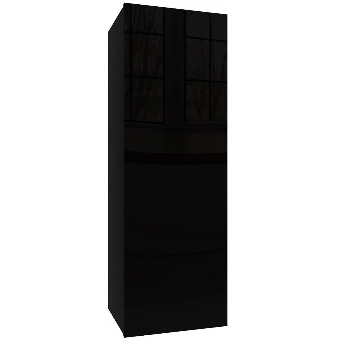 Izumi-22-BL zidni ormaric, mat/s?a?no crni