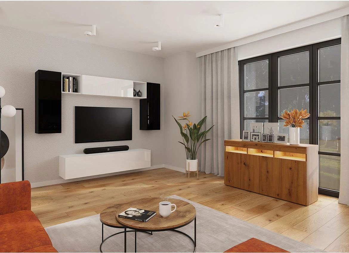 Izumi-22-WH zidni ormaric, mat/s?a?no beli