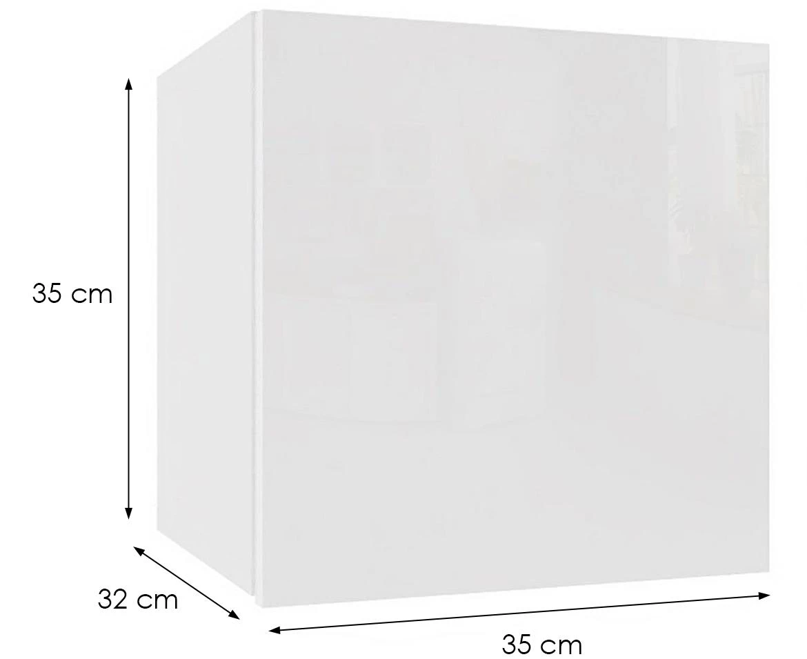 Izumi-20-WH zidni ormaric, mat/s?a?no beli