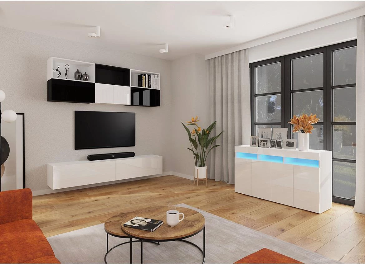 Izumi-20-WH zidni ormaric, mat/s?a?no beli