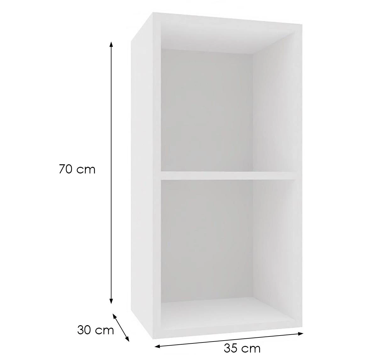 Izumi-15-WH zidni ormaric, beli mat