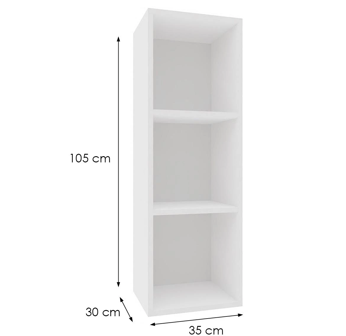 Izumi-12-WH zidni ormaric, beli mat